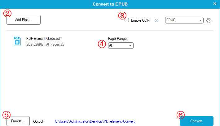 Convert PDF to ePub