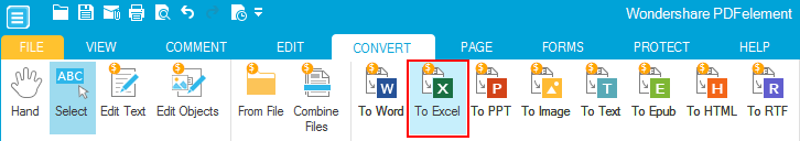 convert pdf to excel